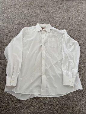 Marks & Spencer Tailoring White Men's Dress Shirt - Classic Button-Down